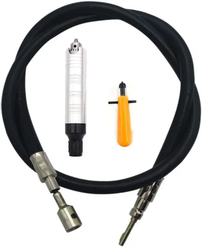 Vista 6 de Amoladora de eje flexible Carver Herramienta giratoria para tallar Herramientas multifunción para trabajar el metal, control de pedal de pie, 30