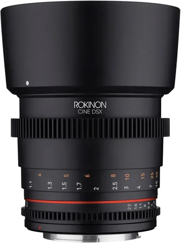 Vista 10 de Rokinon 85mm T1.5 Lente de cine de alta velocidad DSX de cuadro completo para Canon EF La lente de cine DSX ofrece un control de enfoque suave