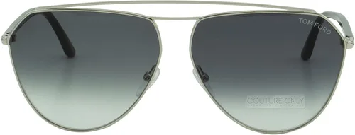 Vista 2 de Tom Ford Binx FT-0681-16B - Lentes de sol color plateado aviador gris gradiente 2N