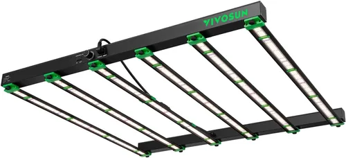 Vista 11 de Vivosun VSFL3000 Luz de Cultivo LED de Barra, Luz de Crecimiento para Plantas de 300W 4 Barras, Plegable y Regulable, Espectro Completo con Luz