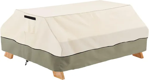 Vista 12 de Bitubi Funda para Mesa de Patio Rectangular/Ovalada de 60 Pulgadas, Funda para Mesa de Comedor Exterior Resistente e Impermeable para Invierno
