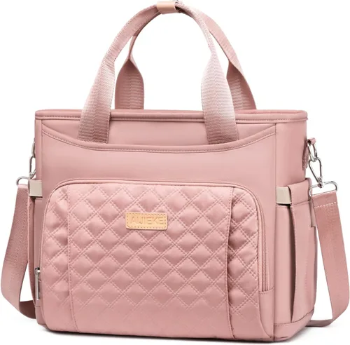 Vista 13 de AIJIEKE Lonchera térmica para hombres y mujeres, lonchera, bolsa de almuerzo para el trabajo, bolsa enfriadora grande a prueba de fugas con correa