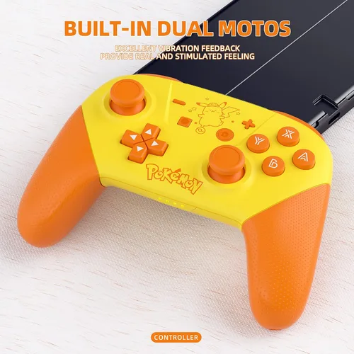 Vista 2 de FZPYZO Switch Controllers,Switch Pro Controller Compatible for SwitchSwitch LiteOLED,Gamepad Pro Controllers Wireless Remote Replacement Support