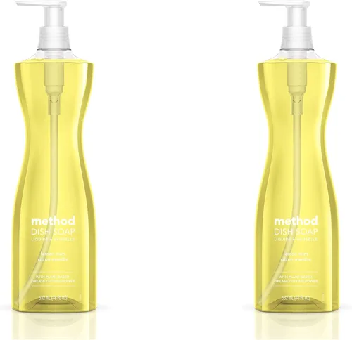 Vista 17 de Method Jabón de gel para platos, aroma a clementina, resistente a la grasa y alimentos pegados, fórmula libre de crueldad, fabricado con plástico