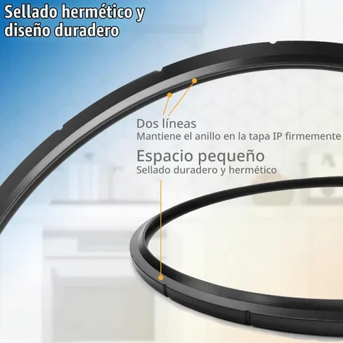 Vista 3 de 09924 Anillo de sellado para olla a presión Presto 6 8 cuartos