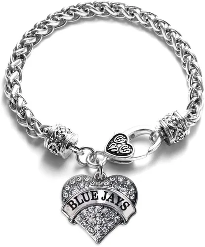 Vista 46 de Inspired Silver - Pulsera de plata con dije de corazón pavé con joyas de circonita cúbica