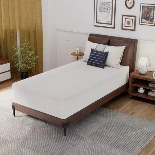 Vista 8 de PayLessHere Colchón individual 5 pulgadas Espuma viscoelástica con gel de té verde Sensación medianamente firme Viene en una caja Con