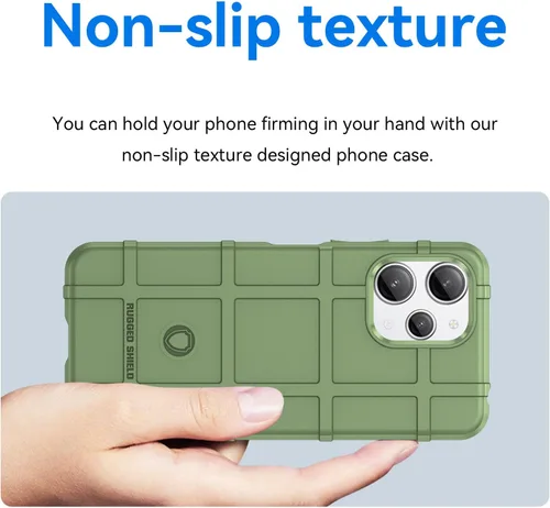 Vista 4 de Funda duradera de ajuste delgado para Redmi 12, funda protectora resistente para exteriores con protección de lente de cámara a prueba de golpes