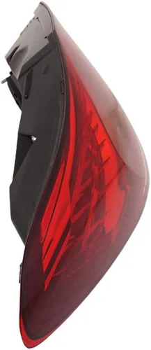 Vista 4 de KarParts360 Conjunto de luz trasera para Mercedes-Benz C300/C43 AMG 2019 2020 2021 lado del conductor Lente transparente y roja LED Reemplazo