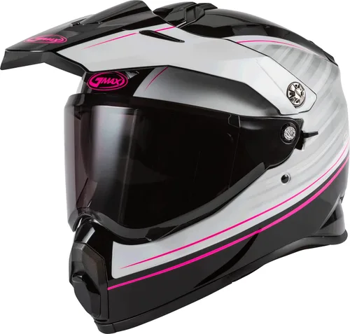 Vista 10 de Gmax AT-21 Adventure Raley Casco Rojo Blanco