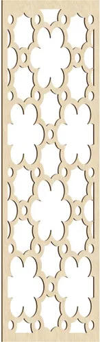 Vista 119 de 9 3/8"W x 24 3/8"H x 1/4"T Southgate Decorativos Paneles De Pared De Madera Calado, Abedul