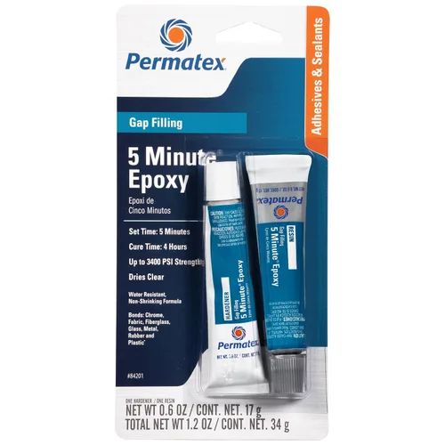 Vista 8 de Permatex 84101 PermaPoxy 5 Minute Epoxi de uso general, 0.84 oz.