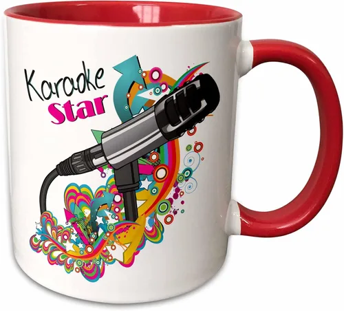 Vista 9 de 3D Rose 115368_4 - Taza de cerámica de dos tonos, 11 onzas, color negro y blanco