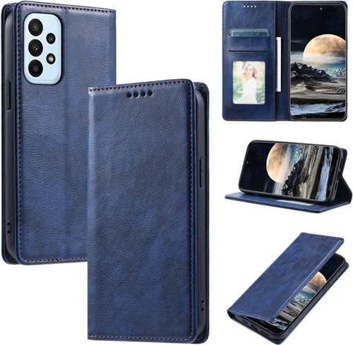 Vista 31 de Funda de cuero compatible con Google Pixel 7, compatible con Google Pixel 7 5G GVU6C GQML3 Flip Folio PU Funda de cuero negro