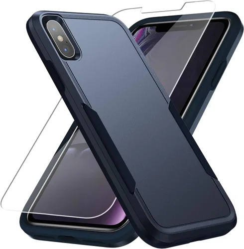 Vista 20 de Carcasa resistente para iPhone X/Xs, de doble capa, a prueba de Negro