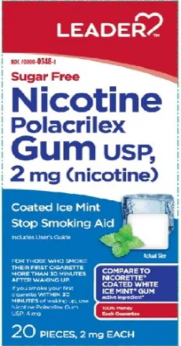 Vista 8 de LEADER, Goma de mascar Polacrilex de nicotina de 4 mg, para aquellos que fuman dentro de los 30 minutos de despertarse, sabor a fruta, sin azúcar