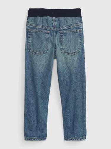 Vista 3 de GAP Jeans ajustados de cintura acanalada para niños