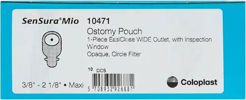Vista 4 de Mio - Bolsa drenable de 1 pieza con ventana de inspección cortada para adaptarse a 3/8" - 2-1/8", transparente