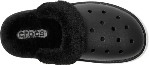 Vista 5 de Crocs - Pantuflas unisex para adultos, clásicas con forro, de pelo mullido