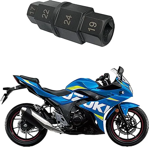 Vista 6 de Herramienta de husillo de motocicleta, eje hexagonal, herramienta de extracción de llave hexagonal para varias marcas de motocicletas