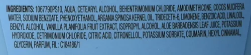 Vista 4 de Garnier Acondicionador Whole Blends con agua de coco y extractos de leche de vainilla, 12.5 onzas líquidas