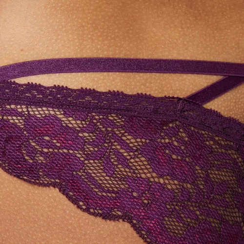 Vista 4 de Iris Lilly Ropa interior brasileña de encaje para mujer paquete de 2