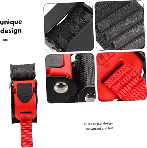Vista 2 de STOBAZA Accessories 2pcs Motorcycle Quick Release Buckle Chin Strap Clip Easy to Install Stainless Steel