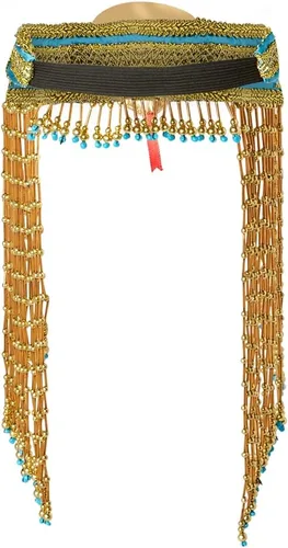 Vista 3 de Forum Novelties Accesorio de disfraz egipcio para mujer, tocado con cuentas de serpiente Asp