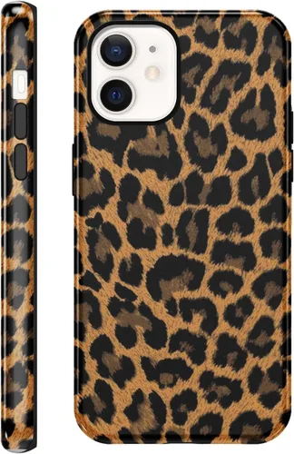 Vista 40 de Funda de teléfono con estampado de guepardo para iPhone 7/8/SE 2020/2022 de 4.7 pulgadas, funda de lujo con diseño de leopardo marrón coqueta a