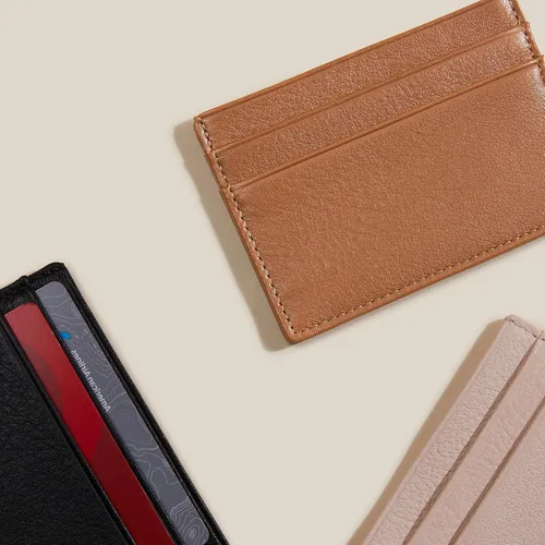 Vista 3 de Leatherology - Funda tipo cartera para tarjetas de crédito para hombre, cartera Rfid, talla única