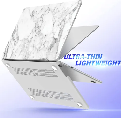 Vista 27 de IBENZER Funda para MacBook Air de 13 pulgadas 2026 2025 2024 2023 2022 M4 A3240 M3 A3113 M2 A2681, funda rígida con cubierta de teclado ScreenFilm