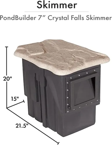 Vista 3 de HALF OFF PONDS PondBuilder - Kit de estanque de bomba sumergible de 4,000 GPH de 20 x 25 pies, revestimiento de estanque de goma EPDM, filtro