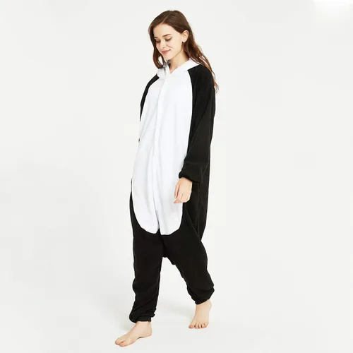 Vista 8 de III HHONS Panda Onesie Women Adult Animal Pajamas Costume Halloween Cosplay Sleepwear Onesies For Men