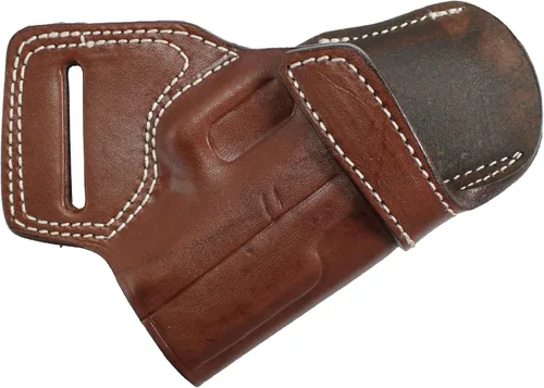 Vista 21 de YT HOBBY Funda de Pistola de Cuero Artesanal Premium SOB (Small of Back)