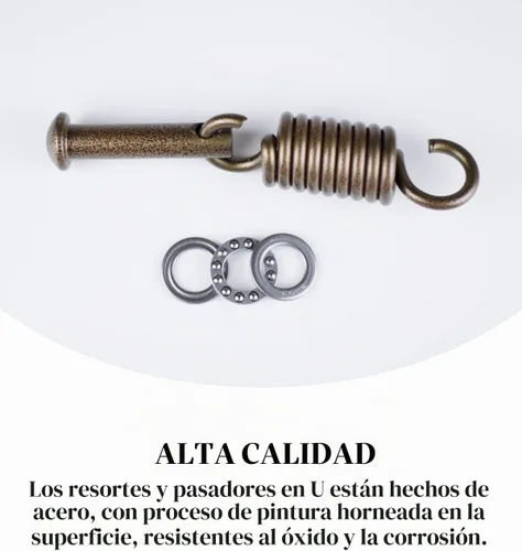 Vista 5 de Kit de hamaca para colgar – Silla de hamaca con forma de huevo, pasador de resorte, 500 libras para colgar cestas, sillas hamaca y columpios