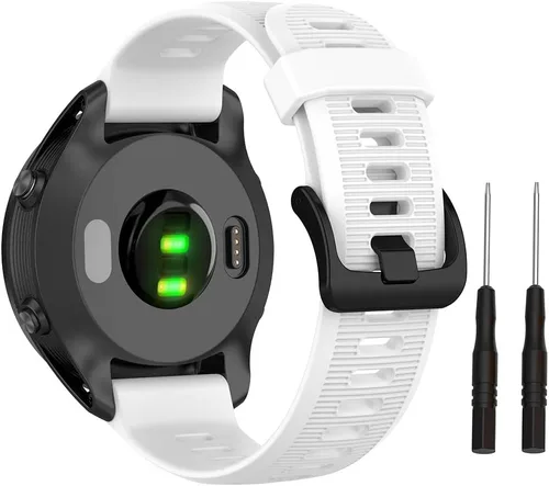 Vista 13 de ISABAKE Correa de reloj para Garmin Forerunner 935/945/955/965/745, pulsera de repuesto de silicona de 0.866 in para Fenix 5 Plus/Fenix 6