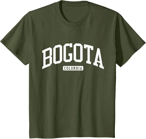 Vista 14 de Camiseta estilo universitario de Bogotá Colombia, Negro