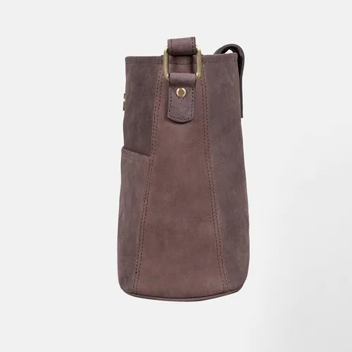 Vista 7 de LEABAGS Bolso bandolera de cuero - Bolso vintage de cuero genuino de búfalo - Bolso de mensajero de hombro para hombres y mujeres Maletín Atenas