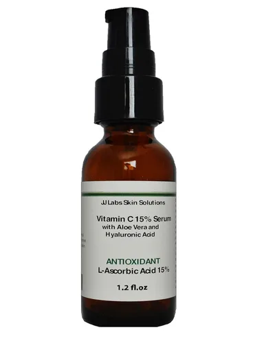 Vista 3 de Suero de vitamina C al 15% con ácido hialurónico y aloe vera (2.3 fl.oz)