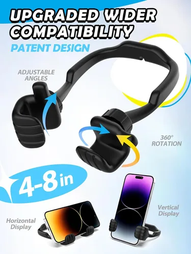 Vista 2 de CALDEVER Rellenos de Calcetín para Adolescentes Niños Niñas Adultos Soporte para Teléfono Celular Patentado Paquete de 2 Soporte Perezoso Thumbs Up