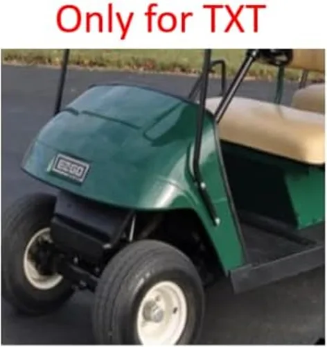 Vista 2 de Cubiertas de asiento delantero para carrito de golf EZGO Medalist, TXT 1994-2013 de Huskey, ajuste personalizado, estilo plisado negro, vinilo