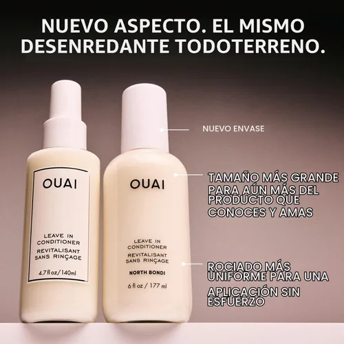 Vista 2 de OUAI Women's North Bondi Leave In Conditioner, Off White, One