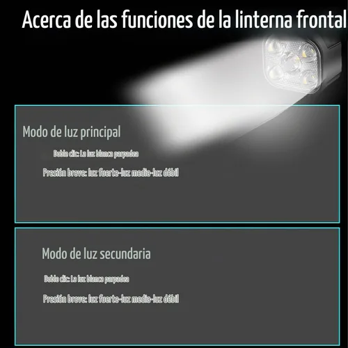 Vista 6 de Juego de luces de bicicleta de 6+12 modos para montar por la noche luz