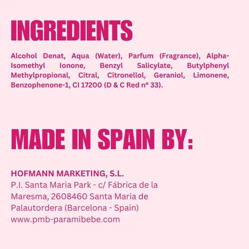 Vista 6 de PMB Para Mi Bebé Rosa Eau de Pink Spray 8.5 fl oz