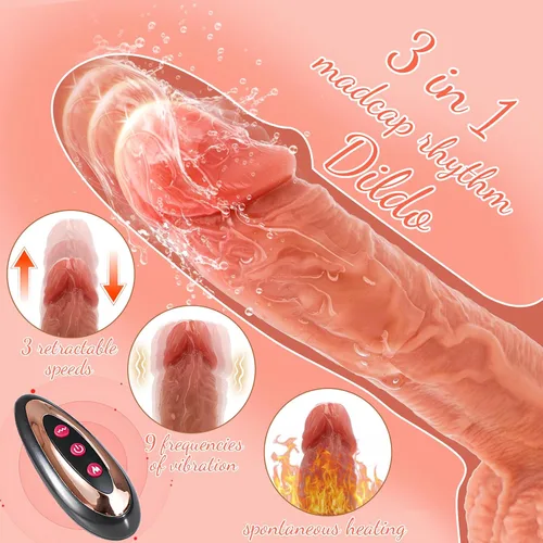 Vista 4 de Dilbo - Juguete realista de silicona para mujer, con control remoto para jugar con manos libres (7.87 pulgadas, 10)