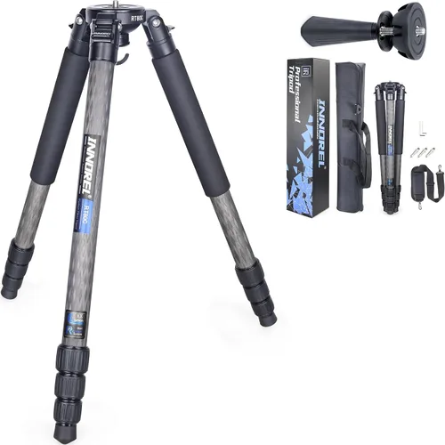 Vista 11 de Trípode de Fibra de Carbono RT80C Profesional para Observación de Aves de Alta Resistencia Cámara de 20kg de Carga Máxima Trípode de Cuenco