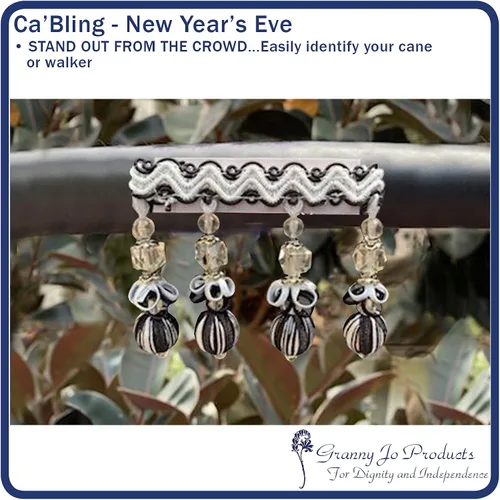Vista 4 de Granny Jo Products Ca 'Bling, Negro/Blanco, 1 onza