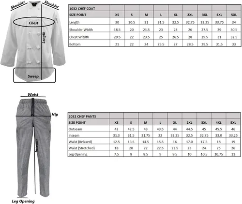 Vista 4 de Natural Uniforms Conjunto de uniforme de chef para hombre - Conjunto de abrigo y pantalones cargo de chef