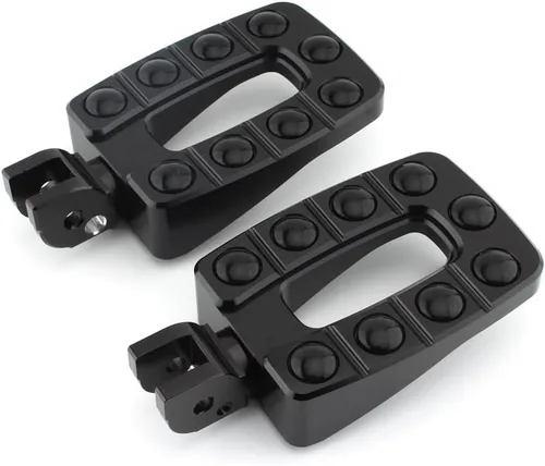 Vista 4 de Par de reposapiés de bicicleta deportiva antideslizante para Ducati Scrambler 800 400 1100 2013-2023, pedal de reposapiés delantero y trasero (negro)