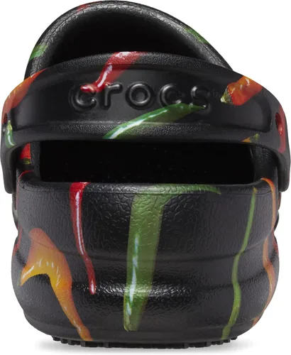 Vista 2 de Crocs Zuecos unisex para hombres y mujeres con gráfico bistró Zapatos de trabajo antideslizantes
